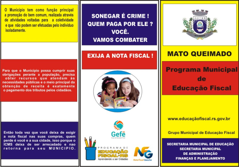 INFORMATIVO EDUCAÇÃO FISCAL